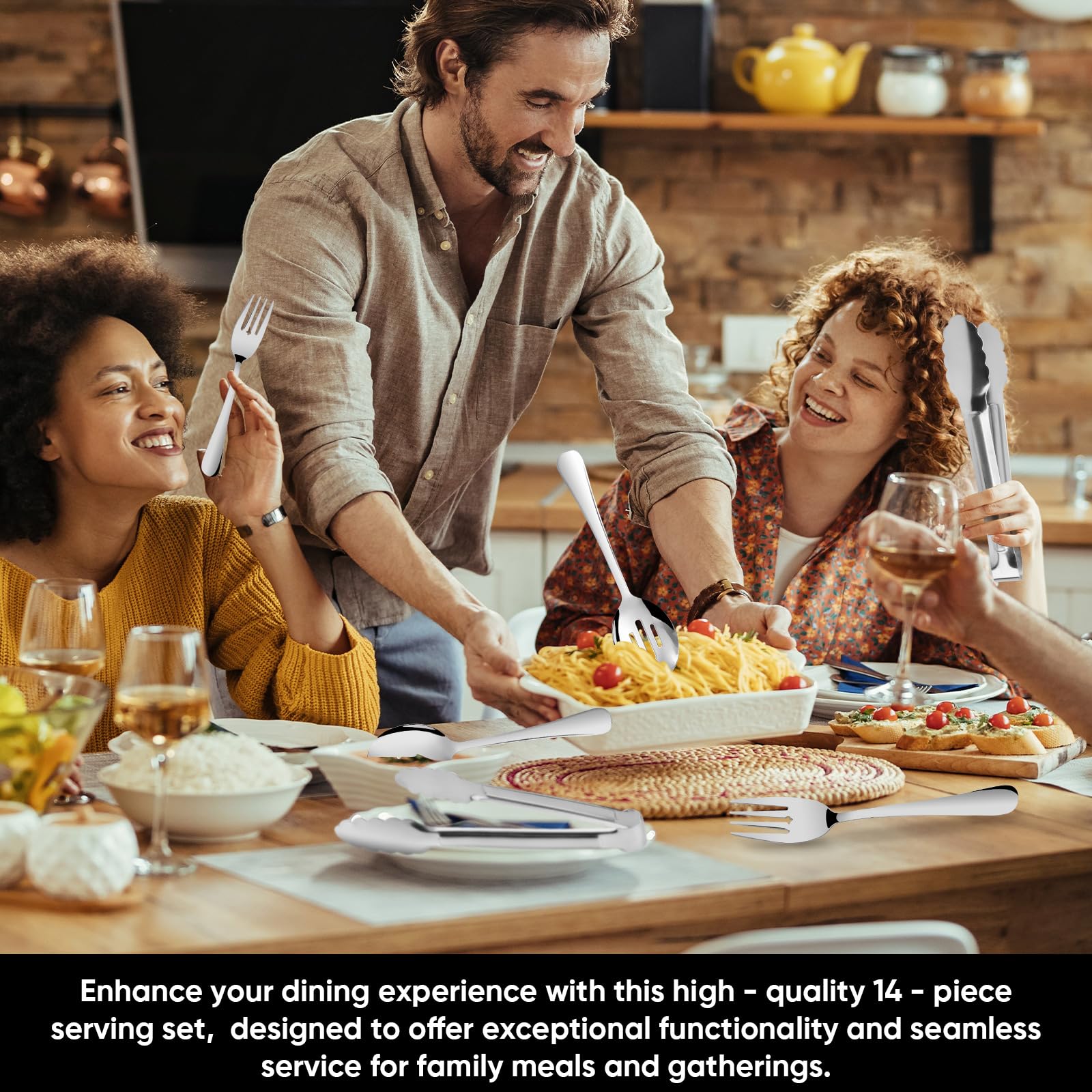 Gisly appetizer tongs 5 inch for bite-sized starters.