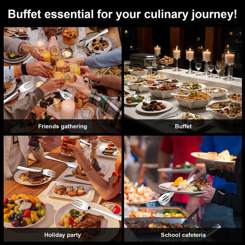 Gisly serving tongs 9 inch ready for salads and buffet selections.