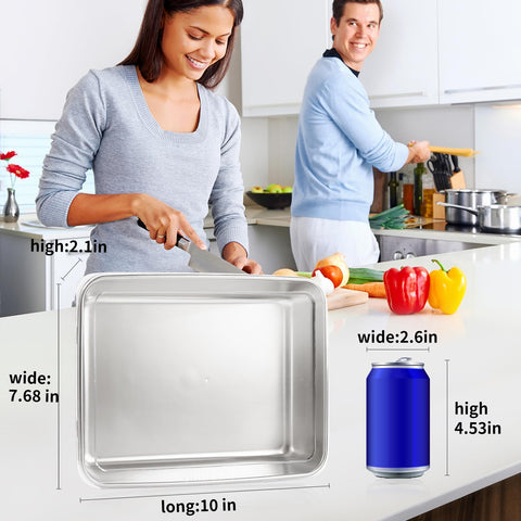 GIUOIDUO 2.5-quart stainless steel container with transparent lid for easy viewing.