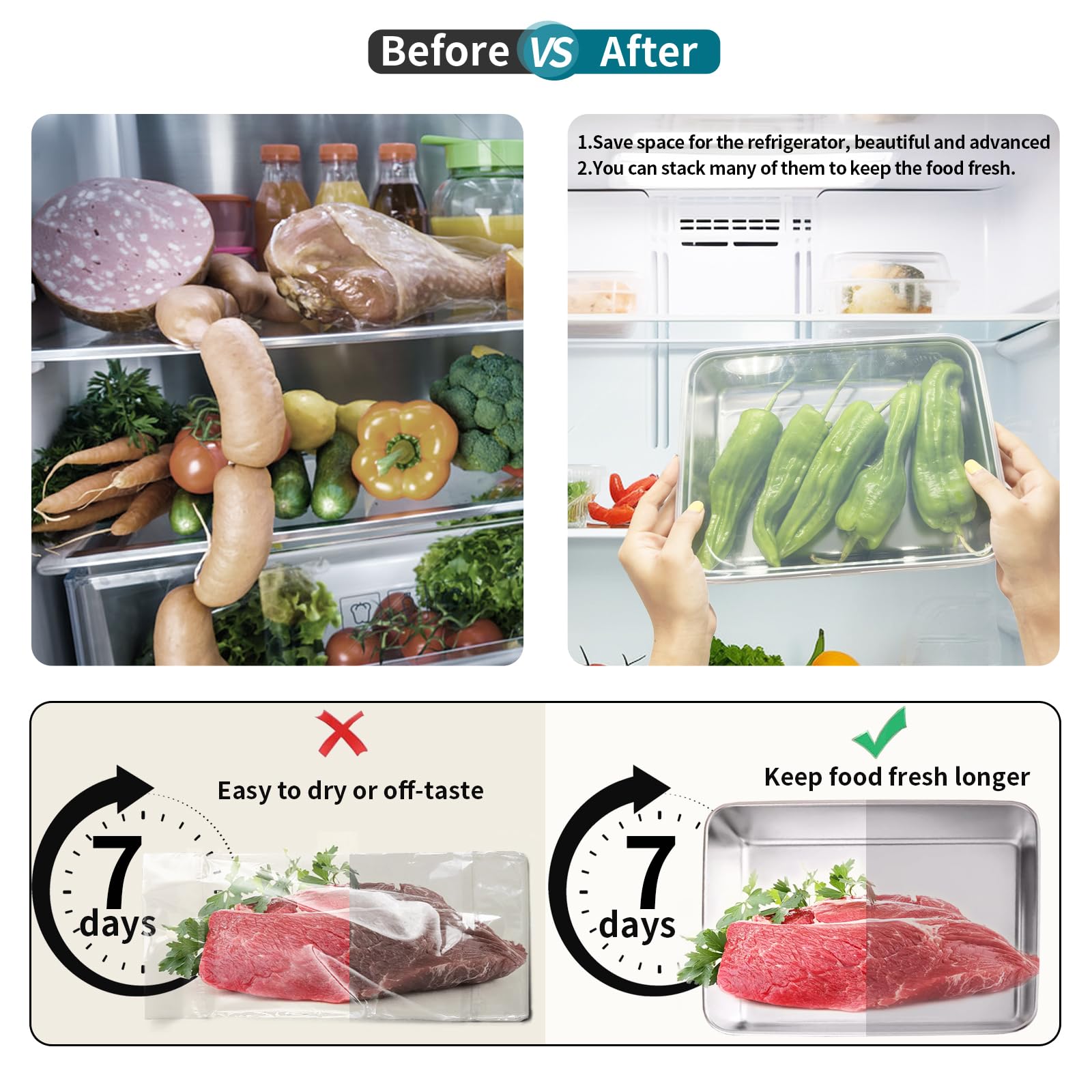 GIUOIDUO rust-resistant stainless steel container with clear lid keeps contents visible.
