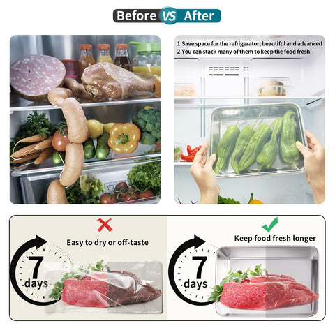 GIUOIDUO rust-resistant stainless steel container with clear lid keeps contents visible.