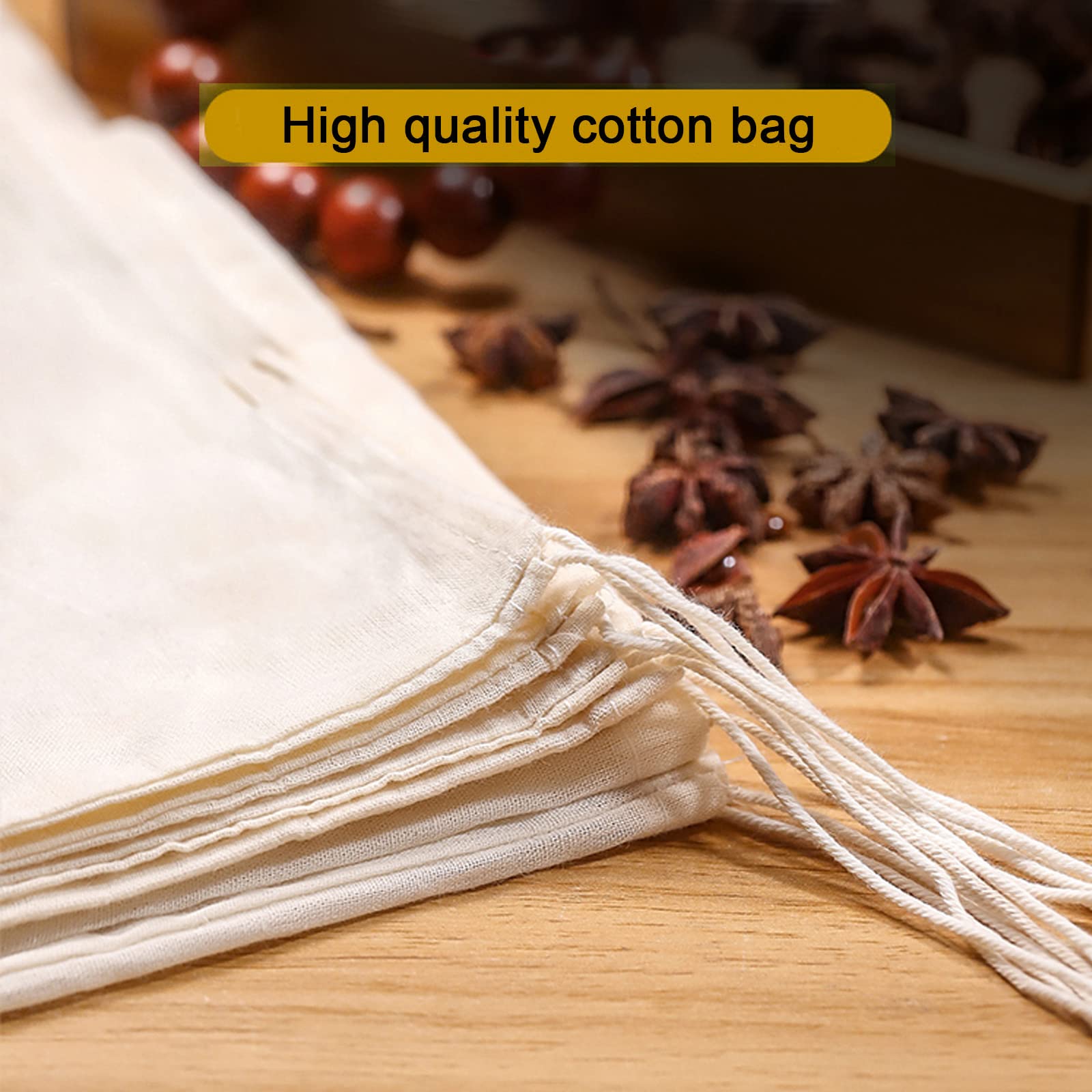 GIYOMI 20-pack of reusable cotton bags for kitchen use