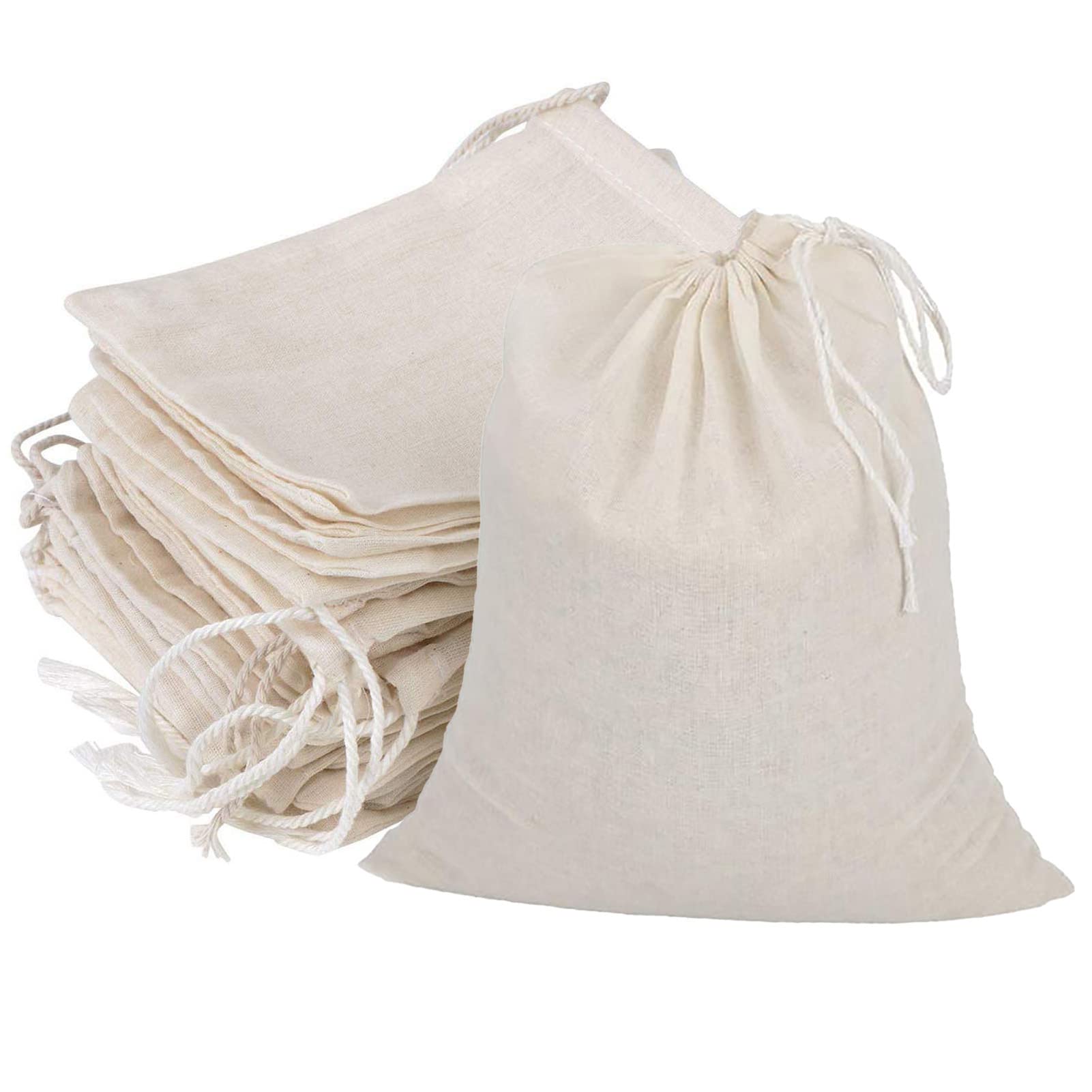 GIYOMI 8x10 muslin bags pack for herbs and spices