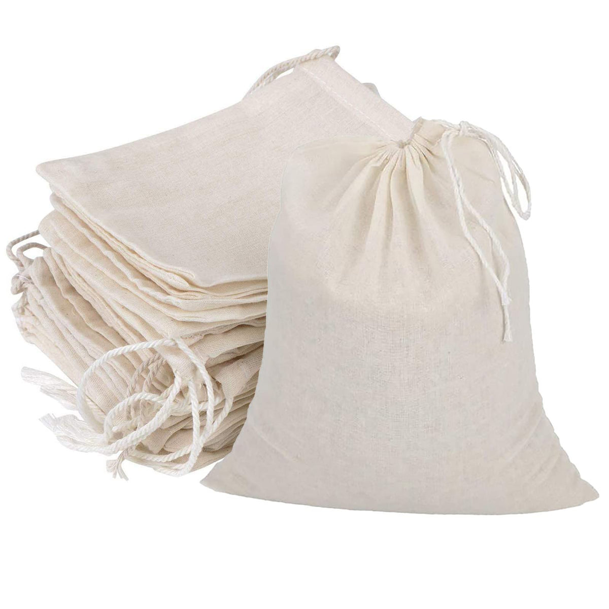 GIYOMI 8x10 muslin bags pack for herbs and spices