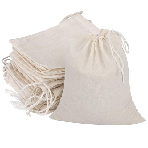 GIYOMI 8x10 muslin bags pack for herbs and spices