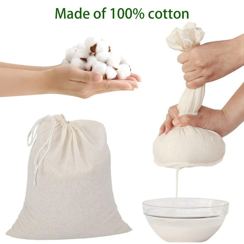 GIYOMI muslin bags closeup of natural cotton weave for infusions
