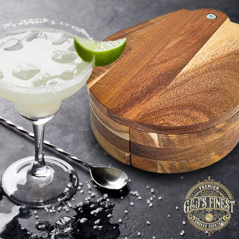 GJ Finest acacia wood rimmer close-up highlights durable construction for long-lasting bar tools.