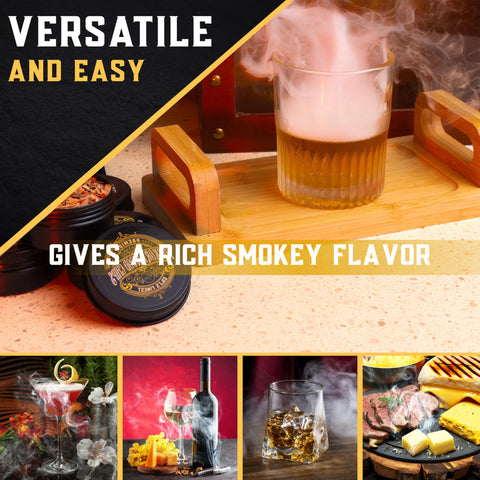 G & J's Finest alder-peach-rosemary chips yield subtle herbal fruit smoke.