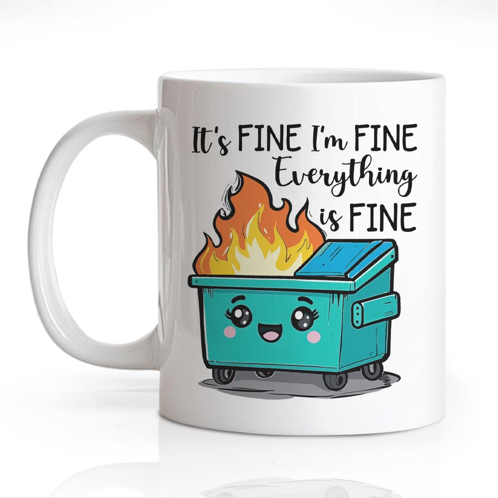 Gkodw mug front design for daily coffee humor.