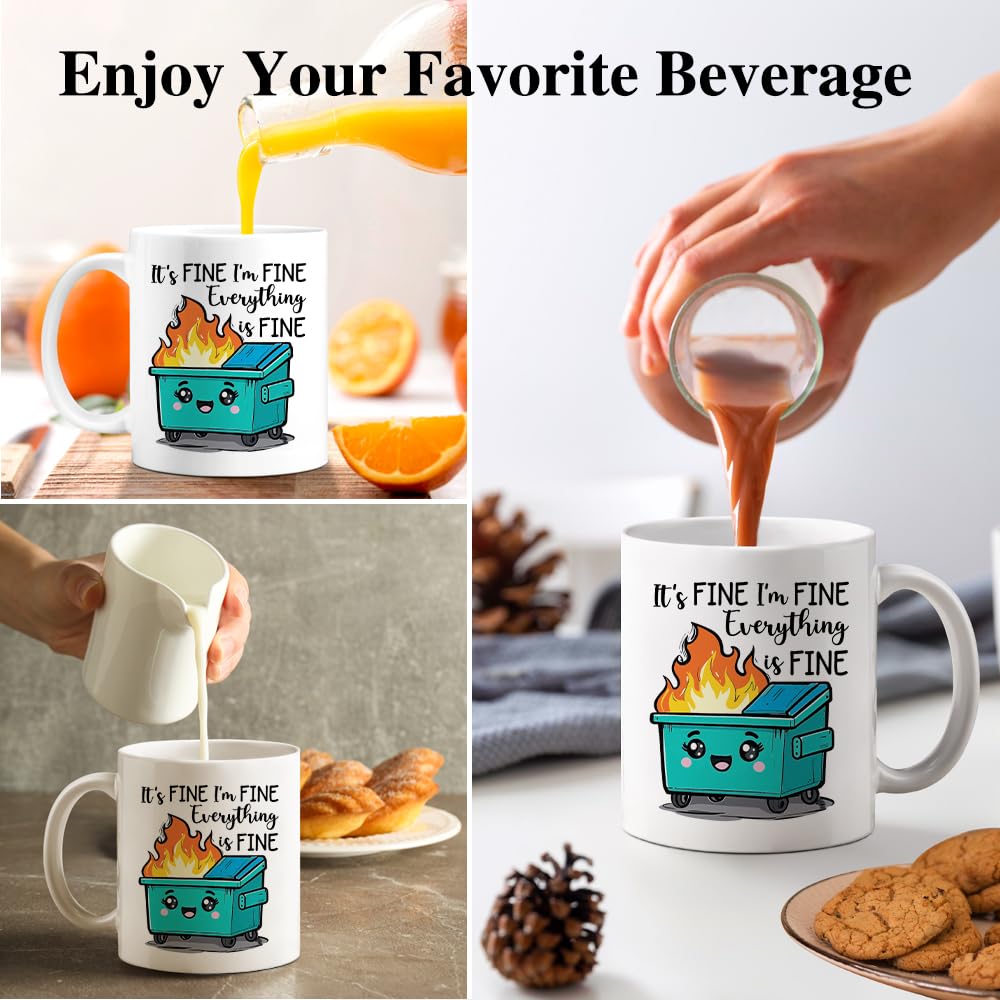 Gkodw mug large C-shaped handle for easy grip.