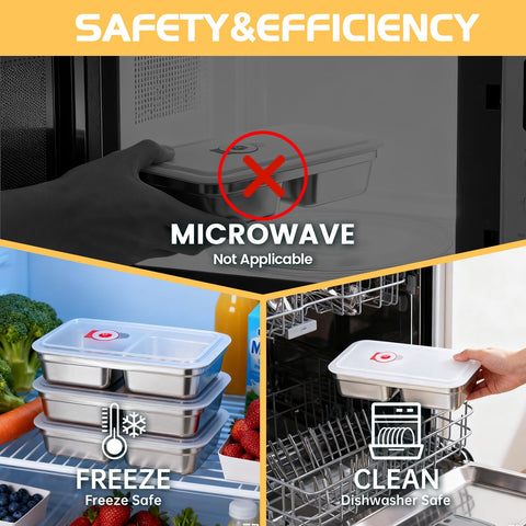 Gksuu dishwasher and freezer safe for quick cleaning and storage.
