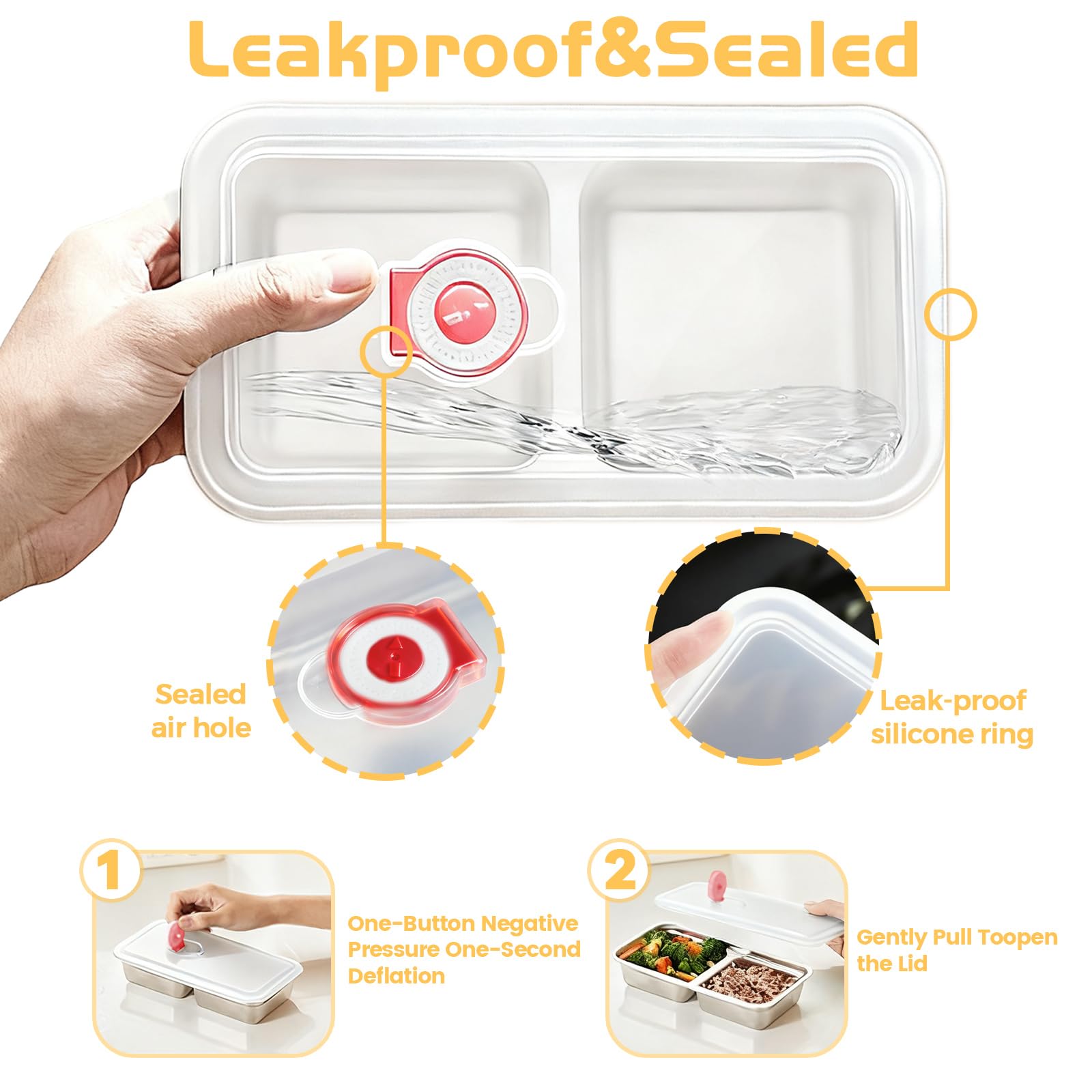 Gksuu leakproof lids prevent spills in bags and lunch boxes.