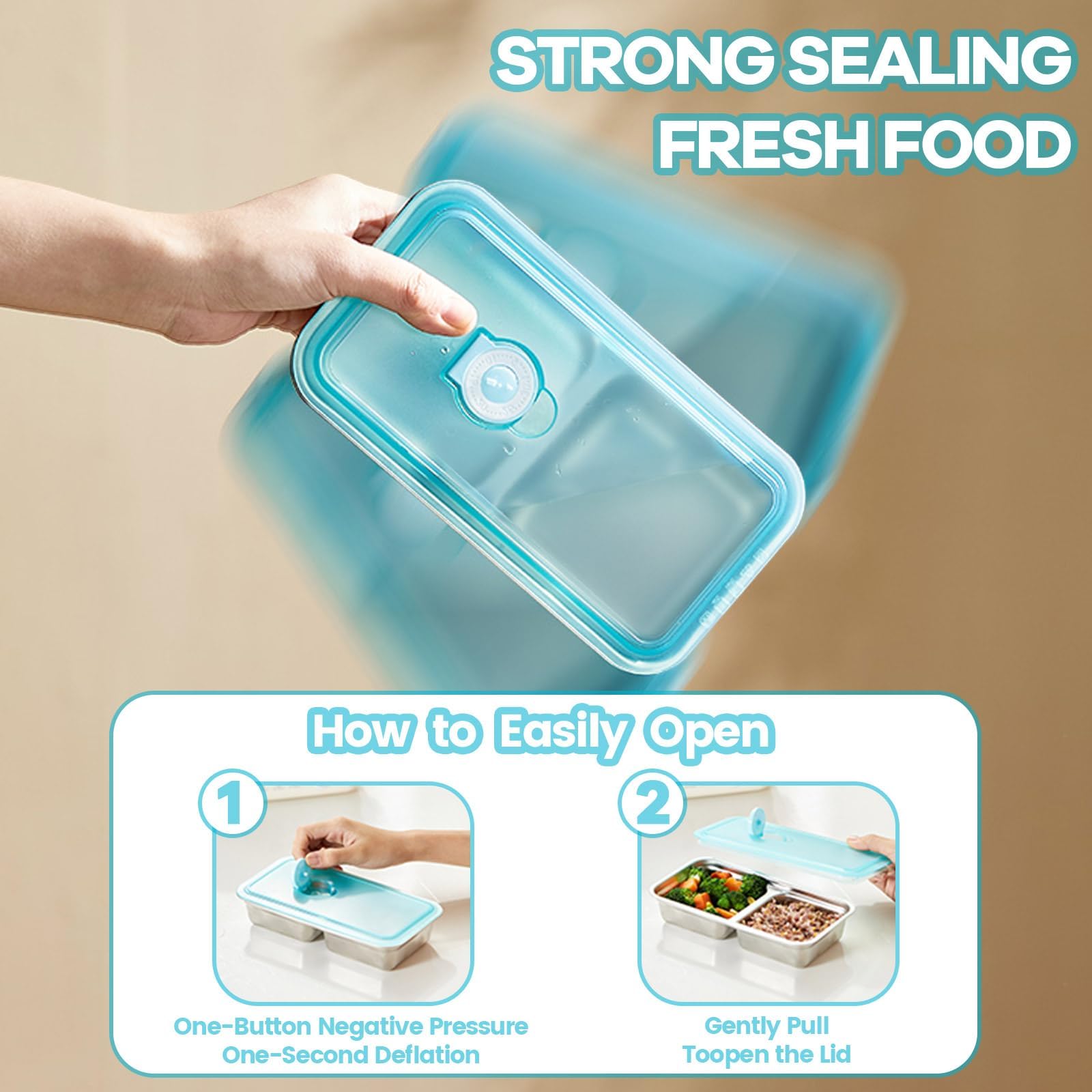 Gksuu portable, eco-friendly food storage fits bags and backpacks for daily use.