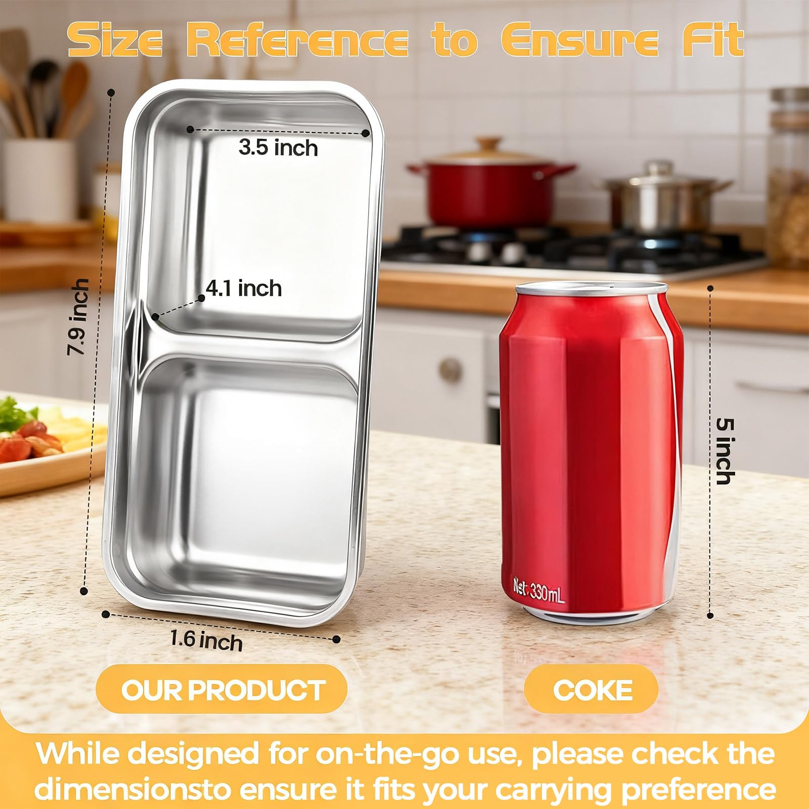 Gksuu two-compartment design keeps snacks separated and fresh.