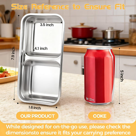 Gksuu two-compartment design keeps snacks separated and fresh.