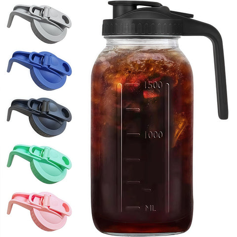 Glabotoil fridge-friendly pitcher stores drinks neatly.