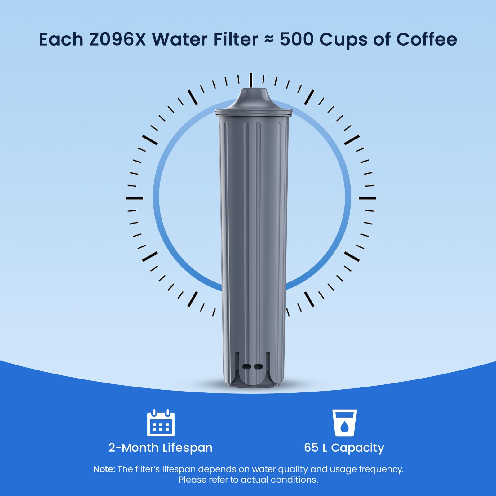 GLACIER FRESH limescale protection supports smoother machine function.
