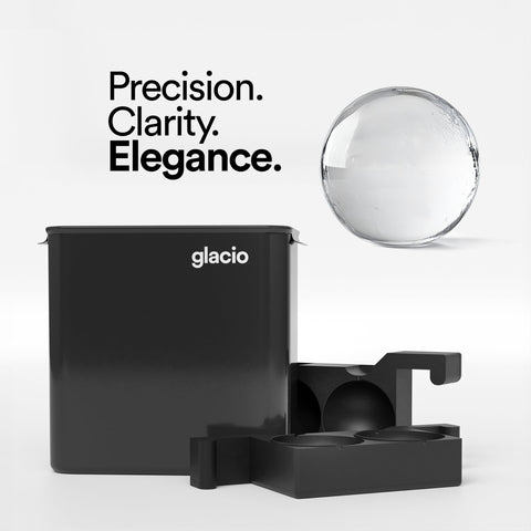Glacio ice ball for cocktails enhances presentation and sensory feel