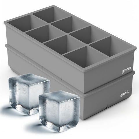 glacio Ice Cube Molds: giant eight-cube blocks that melt slowly, perfect for whiskey.
