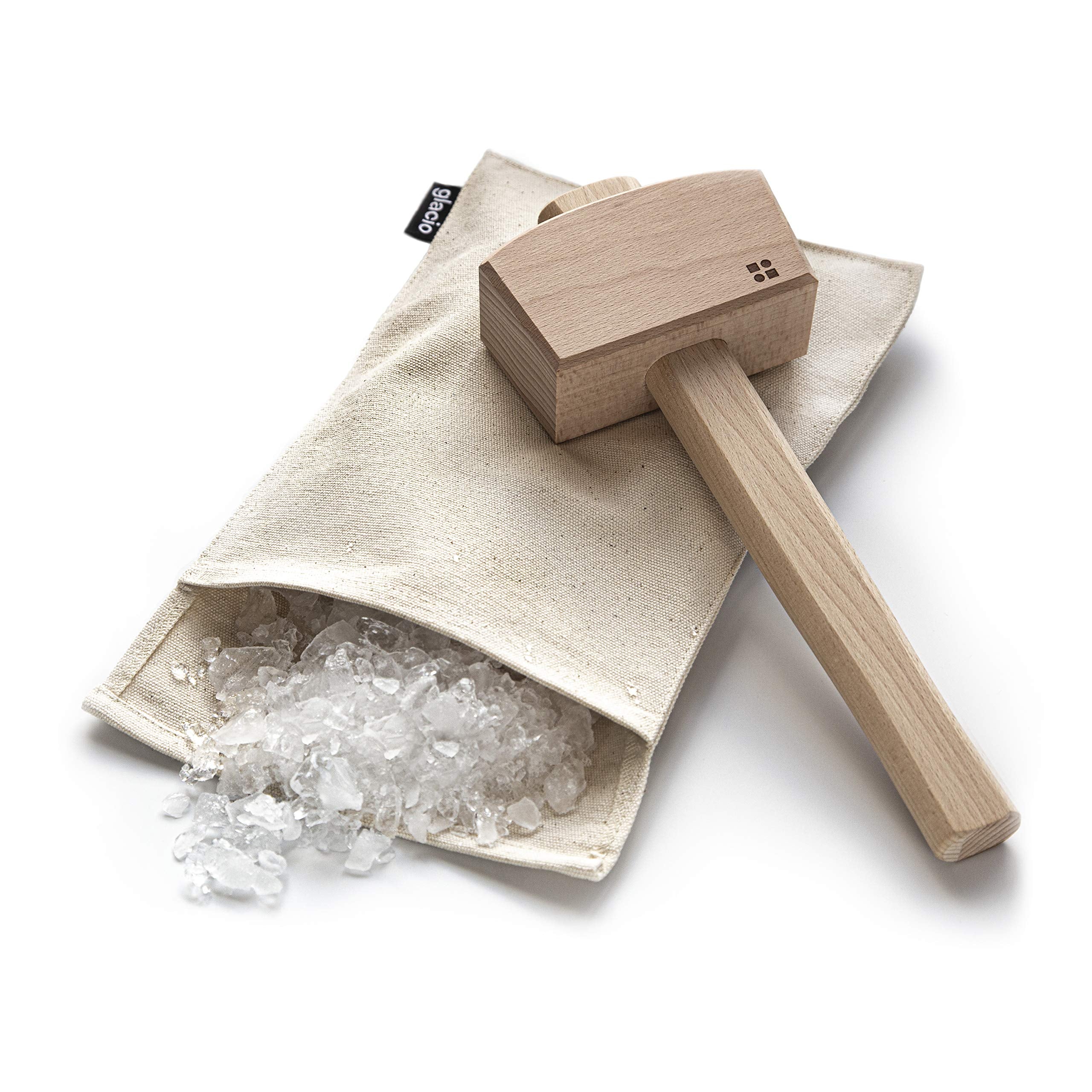 Glacio Ice Mallet and Lewis Bag Set for at-home ice crushing.