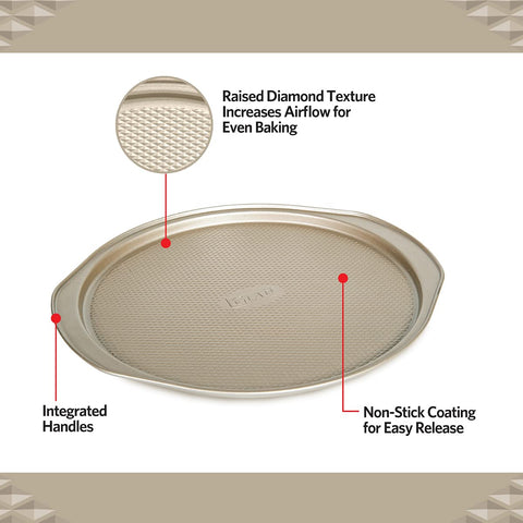 Glad pan shows durable heavy-gauge construction for long-lasting use.