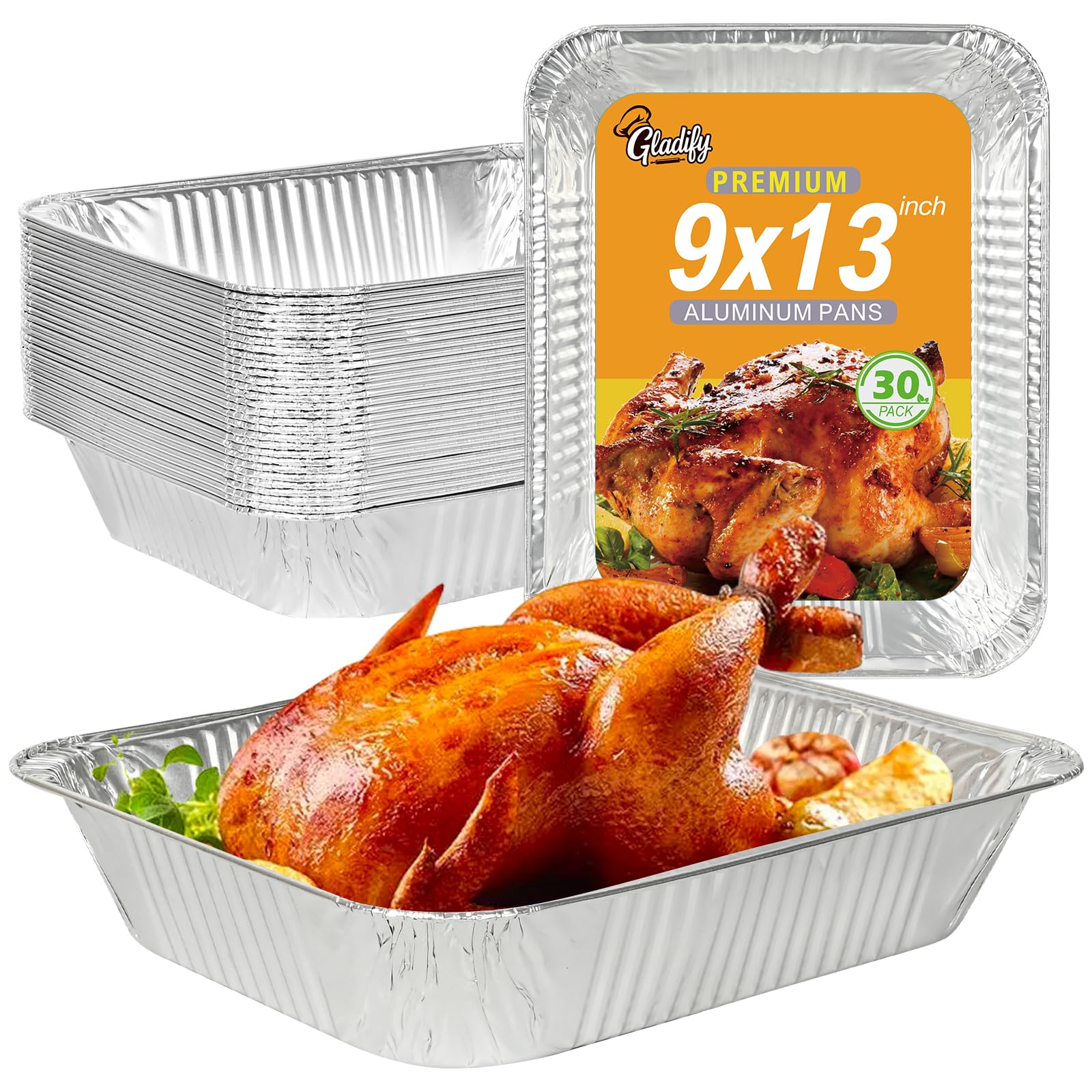 Gladify oven-safe aluminum pans for reliable batch baking and serving
