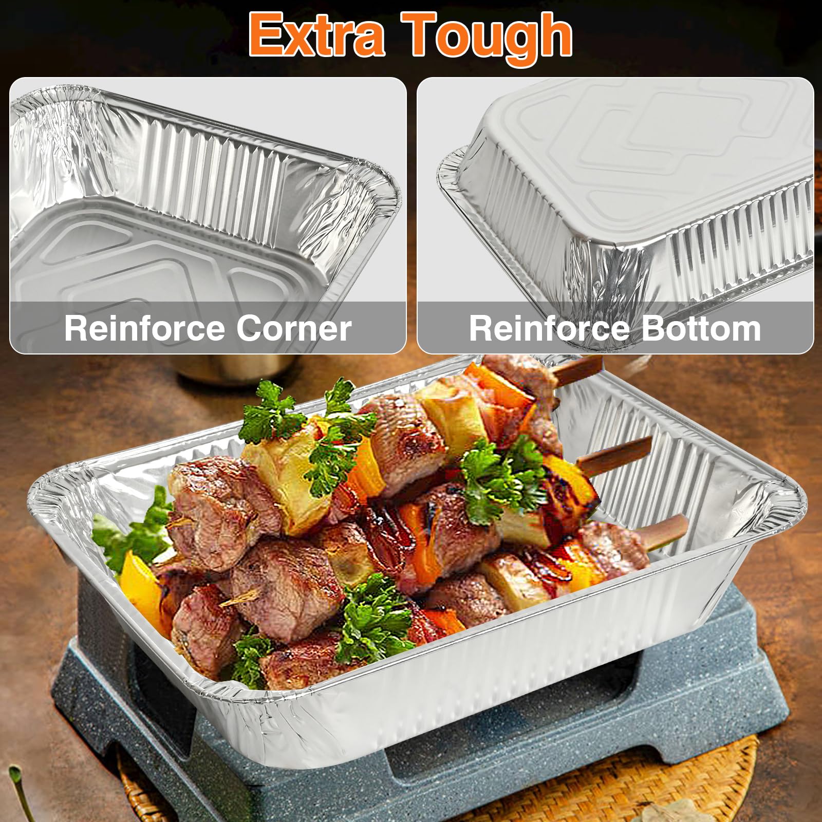 Gladify aluminum is recyclable for eco-friendly disposal after meals