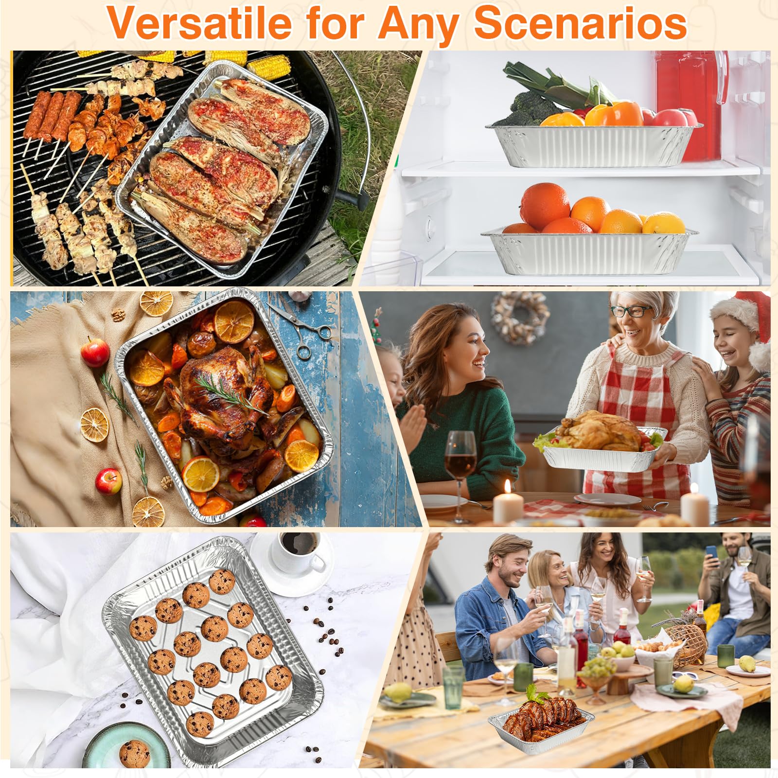 Gladify pans resist leaks and warping during transport and reheating