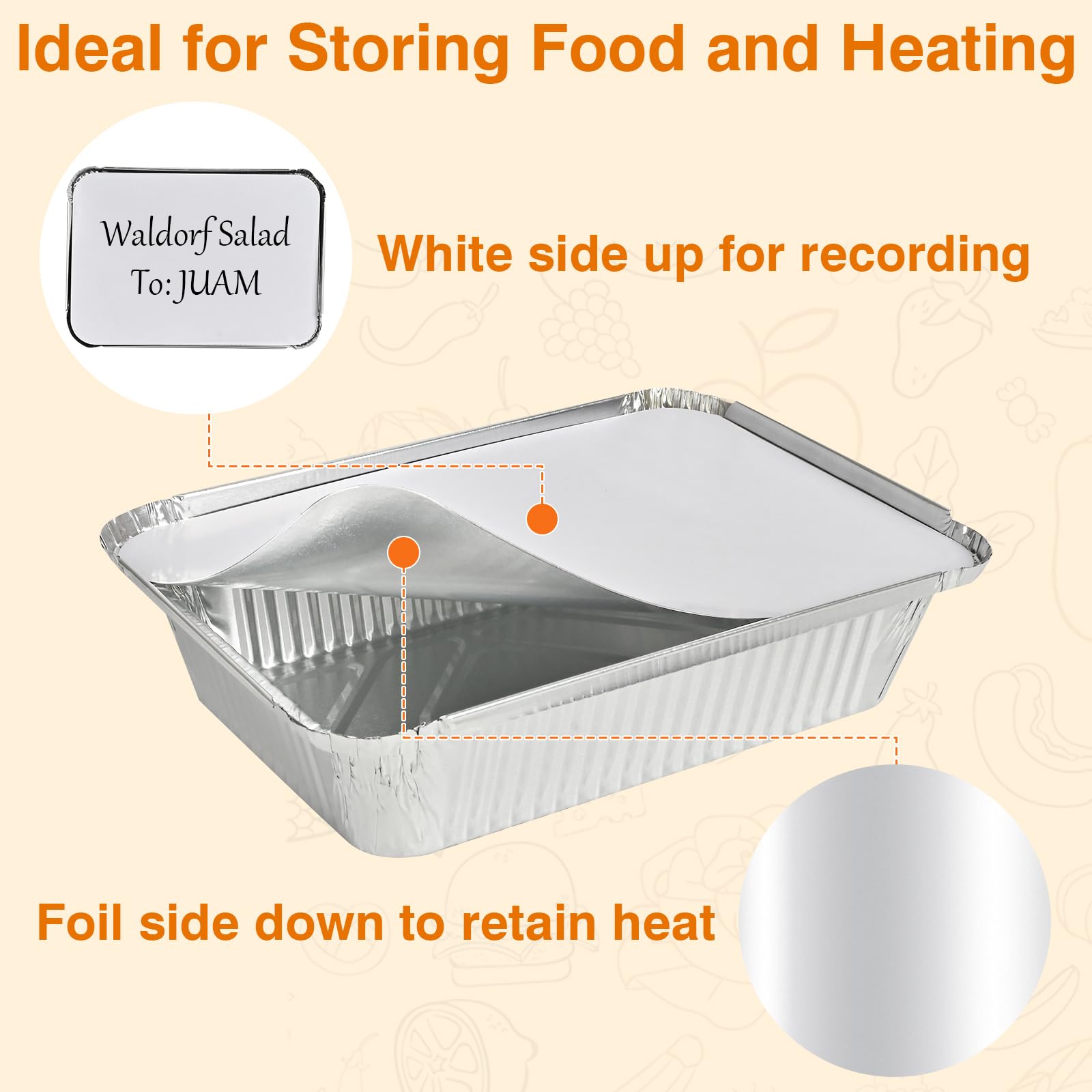 GladValue Gladify50 eco-friendly aluminum pans are recyclable and easy to clean