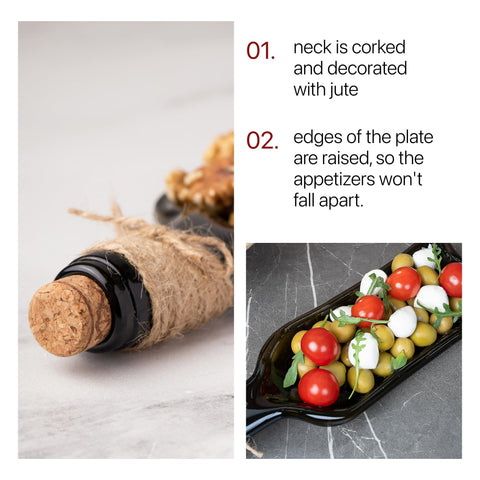 Glasiko World decorative rectangle tray on kitchen counter