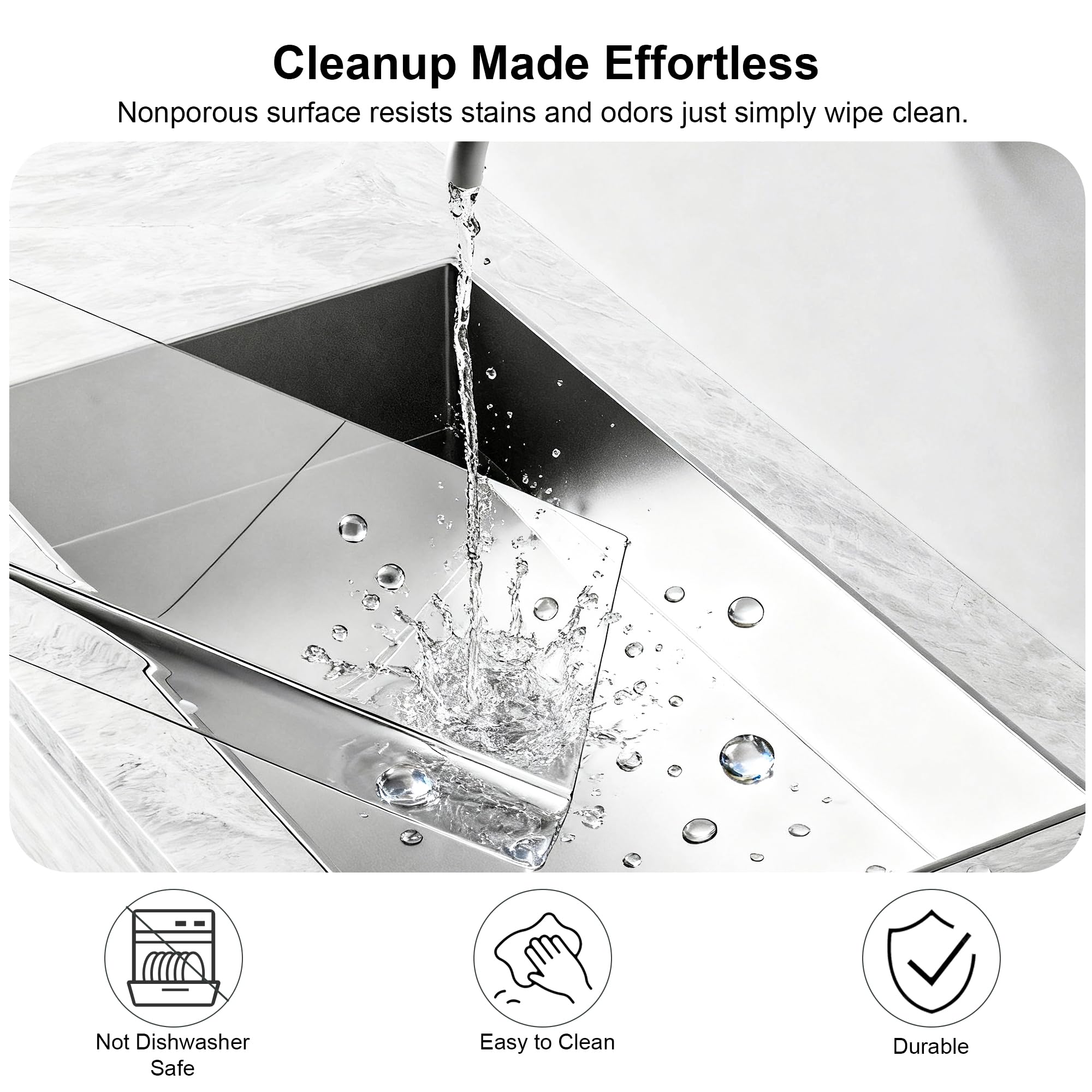 GlassCuisine dishwasher safe board for easy cleanup after cooking.