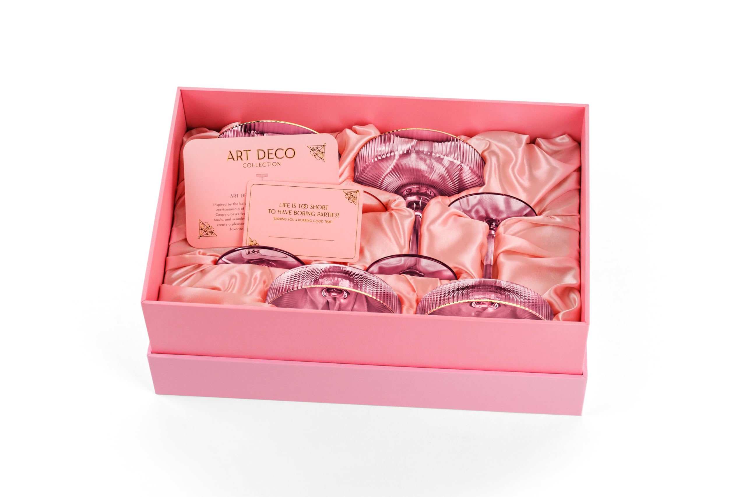 GLASSIQUE CADEAU 1920s inspired vibe enhances home bar aesthetics