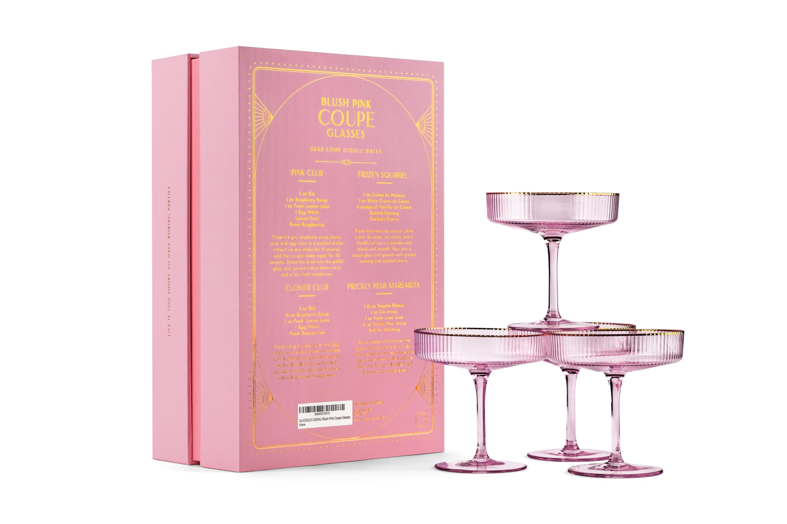 GLASSIQUE CADEAU 7 oz capacity suited for champagne and martinis