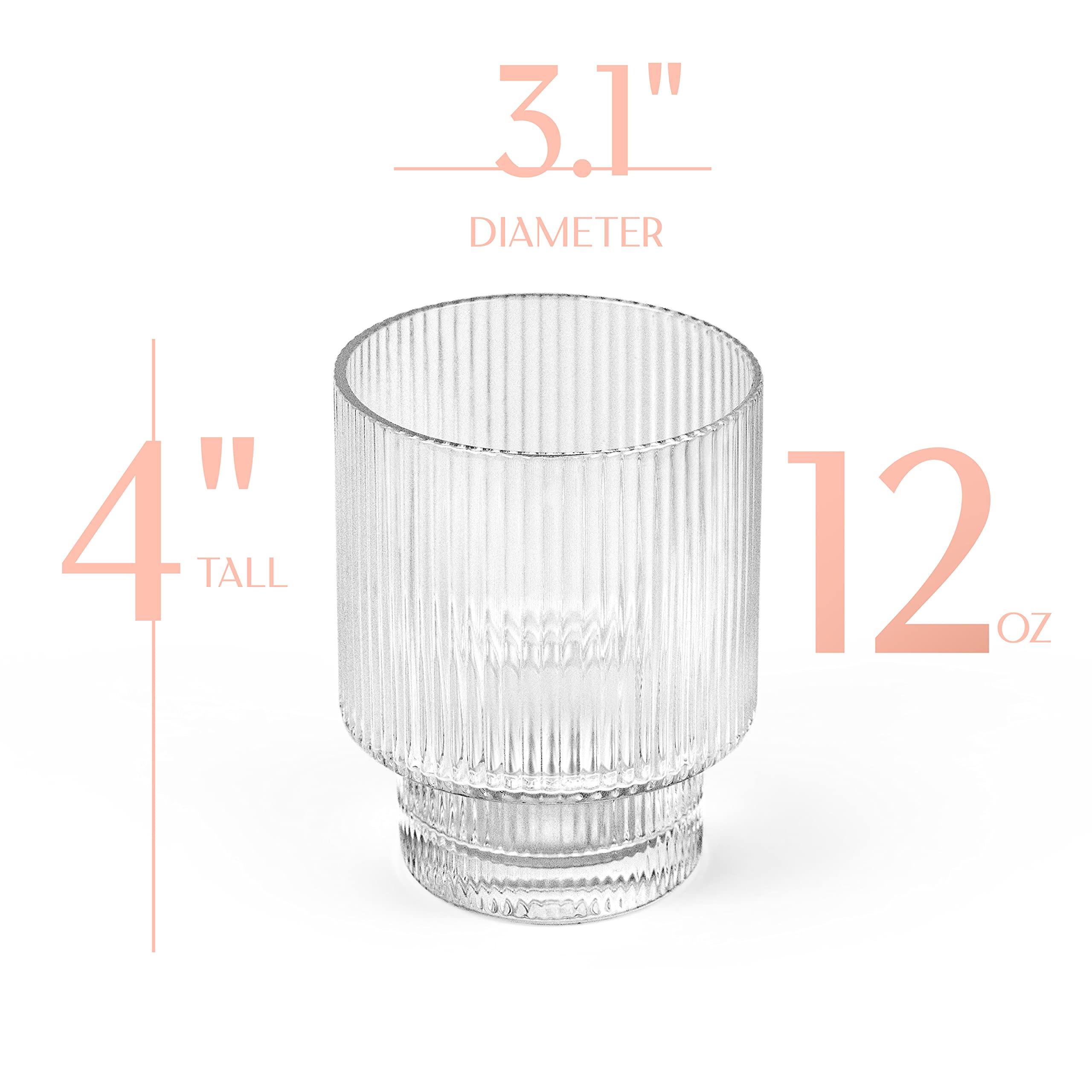 GLASSIQUE CADEAU crystal double old fashioned tumbler 12 oz for bourbon