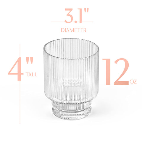 GLASSIQUE CADEAU crystal double old fashioned tumbler 12 oz for bourbon