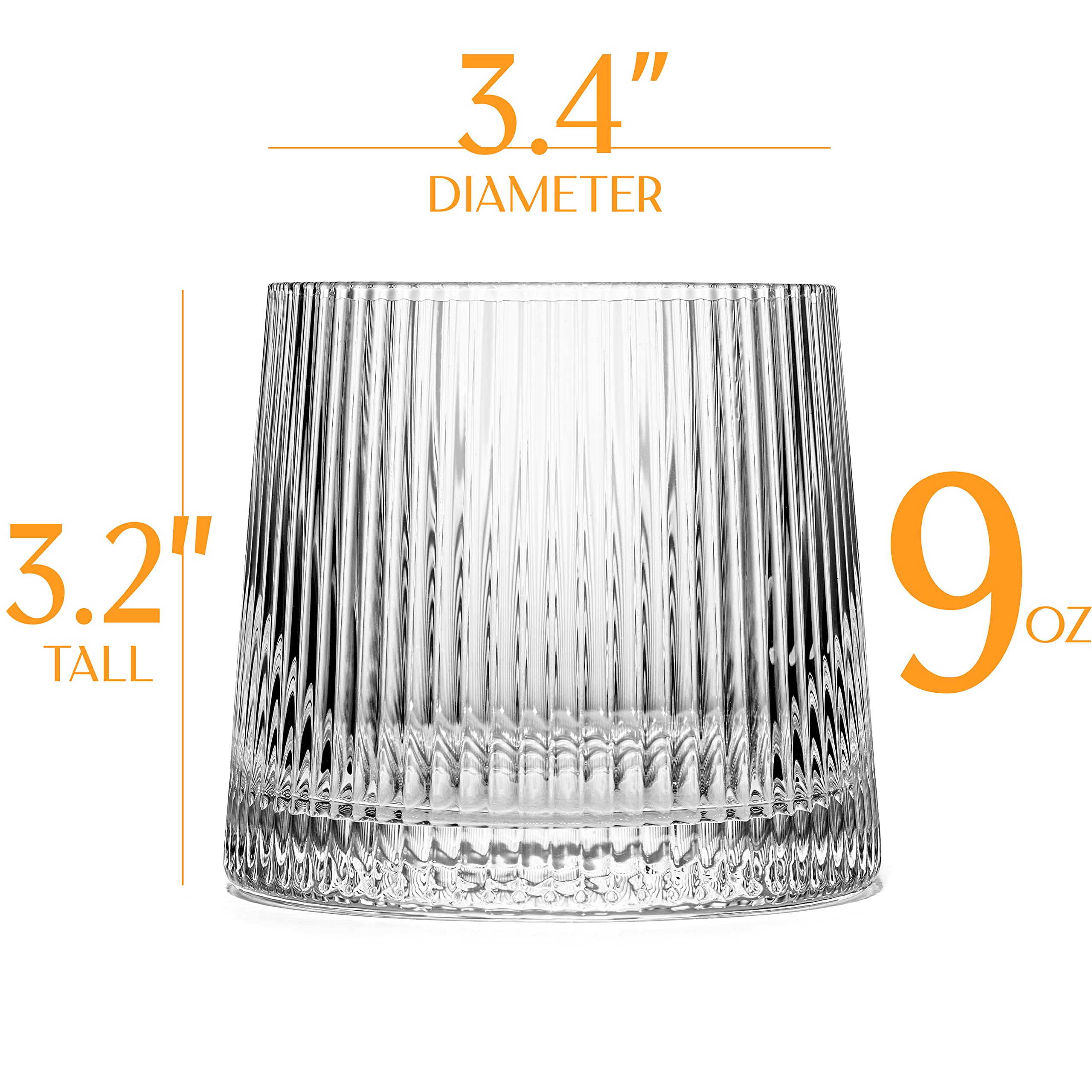 GLASSIQUE CADEAU crystal tumblers 9oz ideal for neat pours and cocktails.