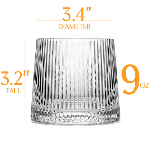 GLASSIQUE CADEAU crystal tumblers 9oz ideal for neat pours and cocktails.