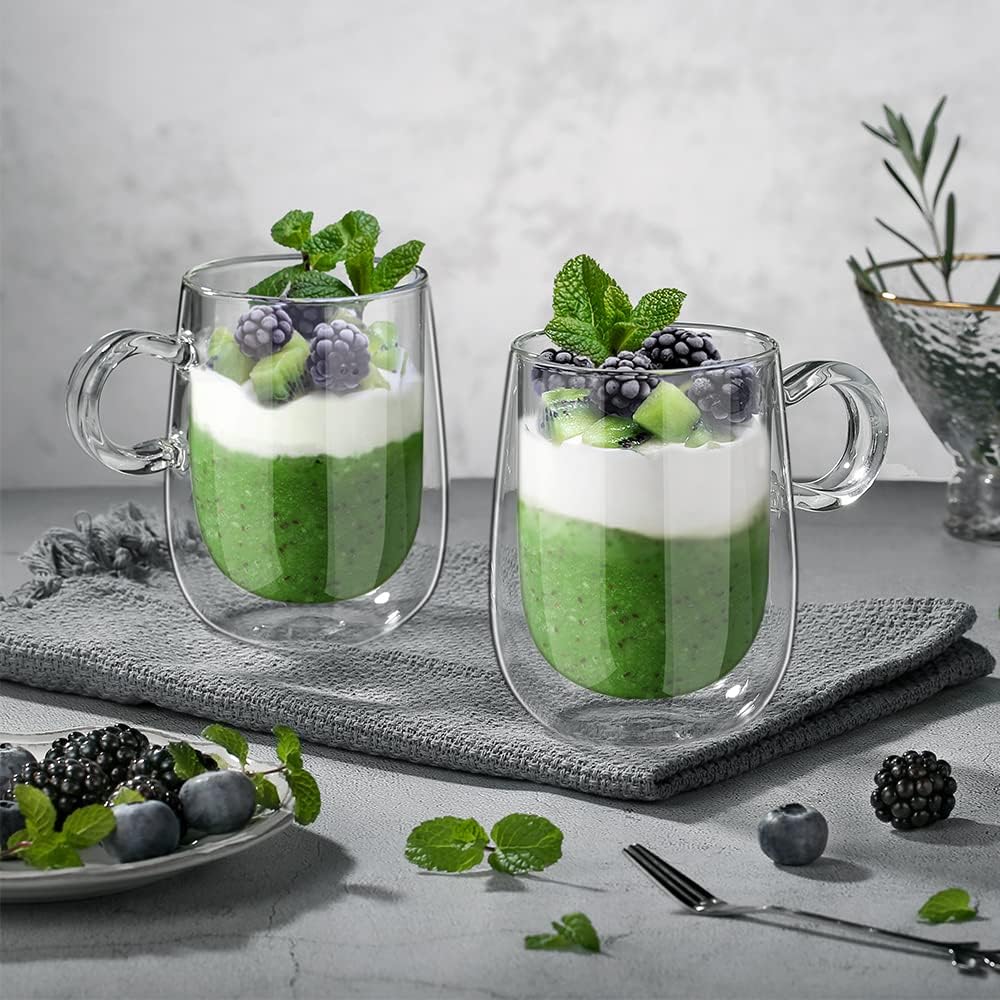 Glastal set of 2 mugs offers convenient pair for home or office