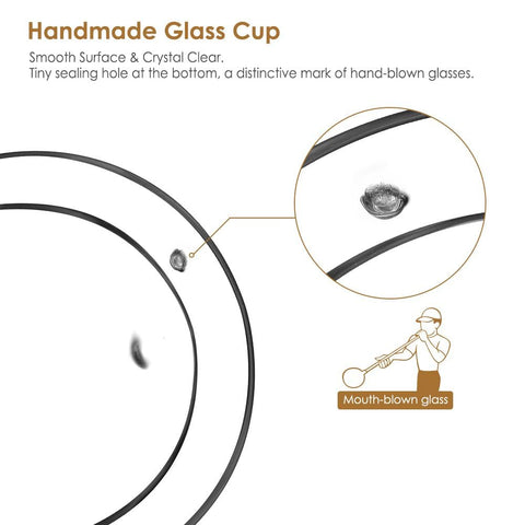 Glastal simple elegant design mug adds style to coffee or desserts