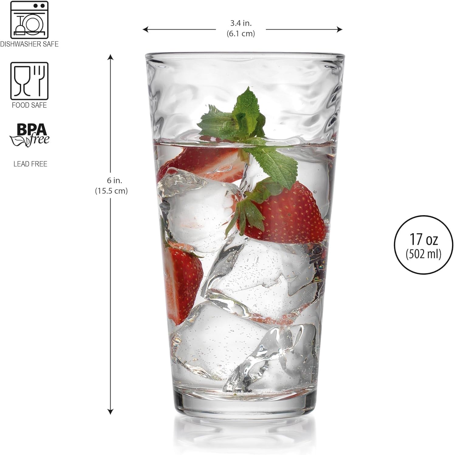 Glaver's glassware is dishwasher-safe for easy cleanup