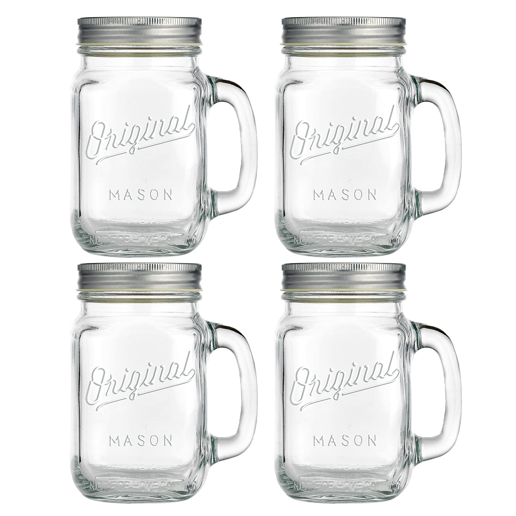 Glaver's glass mug with large mouth, ideal for fruit infusions and sun tea