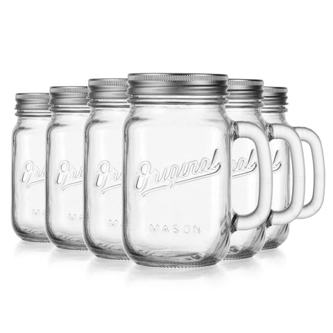 Glaver's sun-tea-mason-glass ideal for infused drinks.