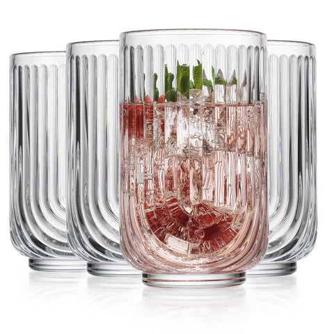 Glaver's Vintage Glassware arch ribbed glass perfect for cocktails and daily use