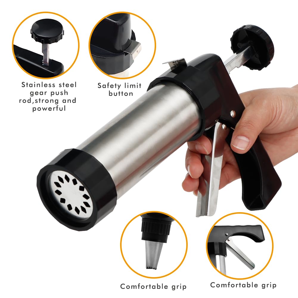 GleeAnt cookie press ergonomic handle designed for comfortable use.