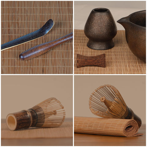 GleeNflux bamboo scoop for precise, mess-free matcha measuring