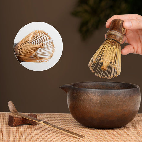 GleeNflux stainless sifter for fine, clump-free matcha powder
