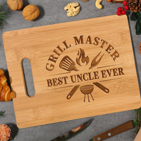 Gleevera Bamboo cutting board with smooth surface for easy slicing.