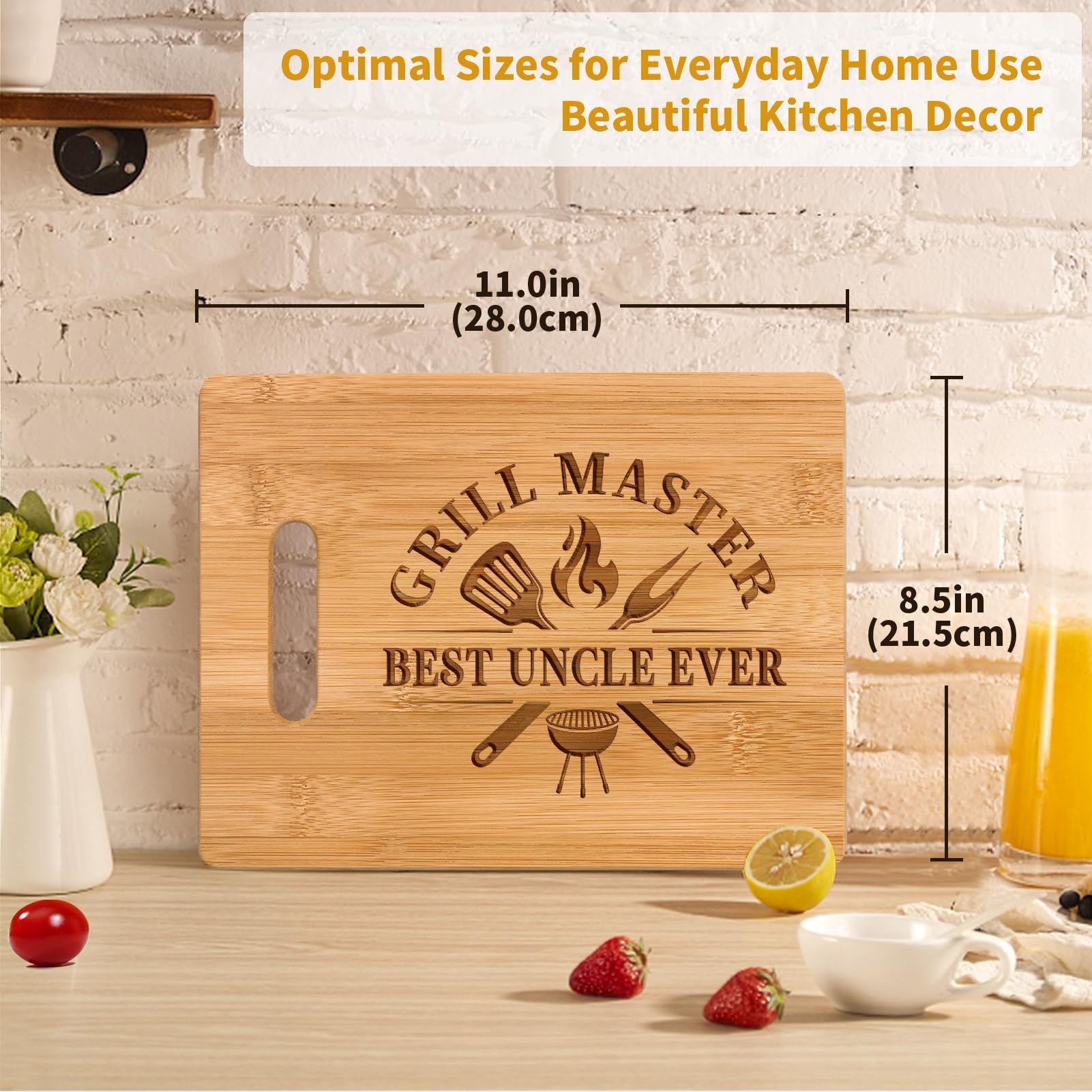 Gleevera Versatile serving board for cheese, fruits, and appetizers.