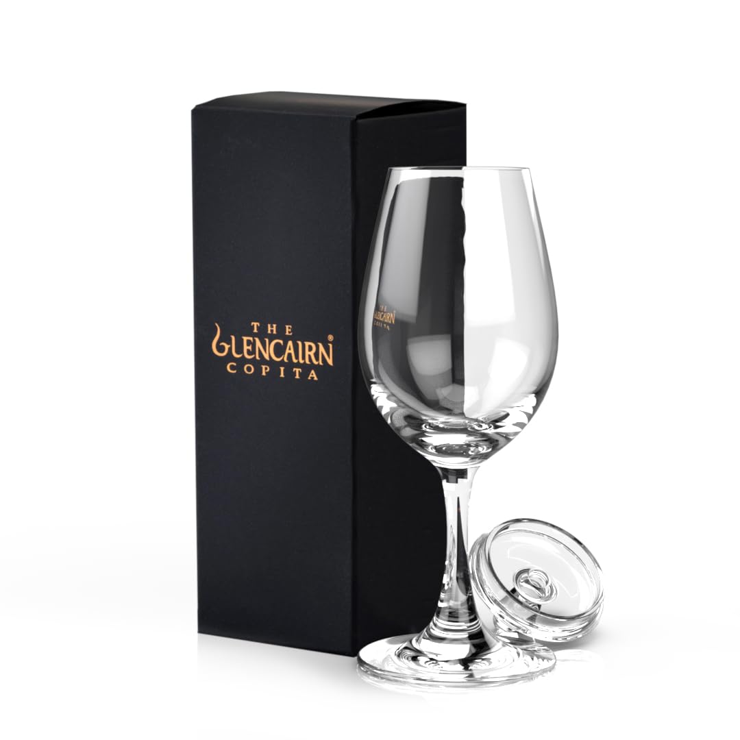 Glencairn Copita Glass for enhanced whisky nosing and aroma.