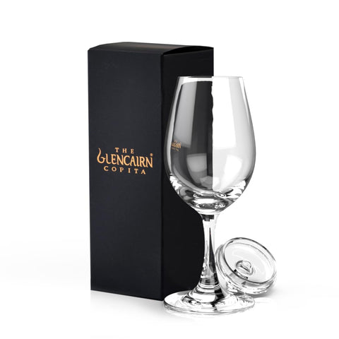 Glencairn Copita Glass for enhanced whisky nosing and aroma.